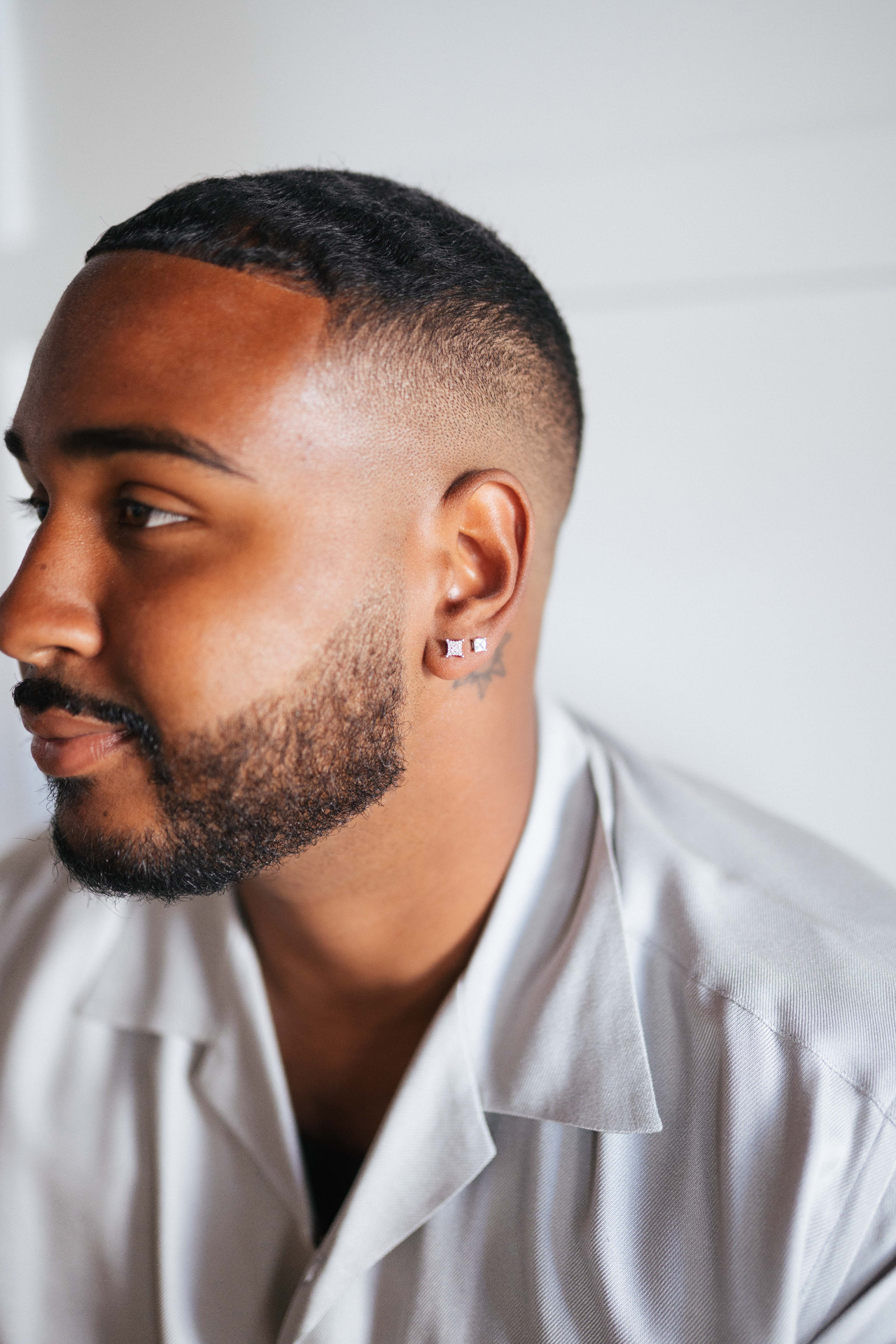 Revelmarks ear styling, editorial portrait